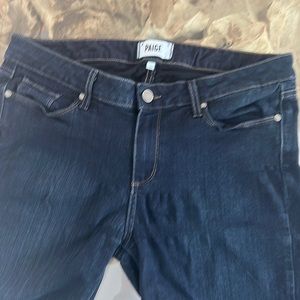 Paige skyline skinny blue jeans.